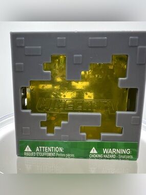 Boxed Yellow Minecraft Jelly Cube Squishy Fidget Cube 💛